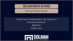Déclaration de revenus - ce qu'il faut savoir