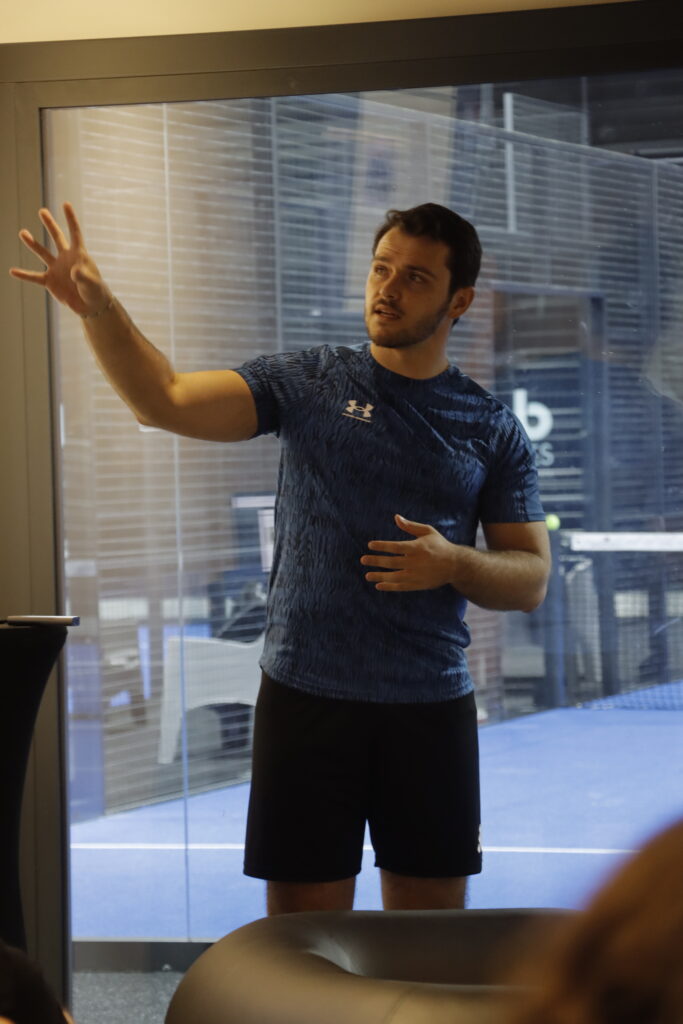 Dylan Daviaud (Pictet AM) durant sa présentation.